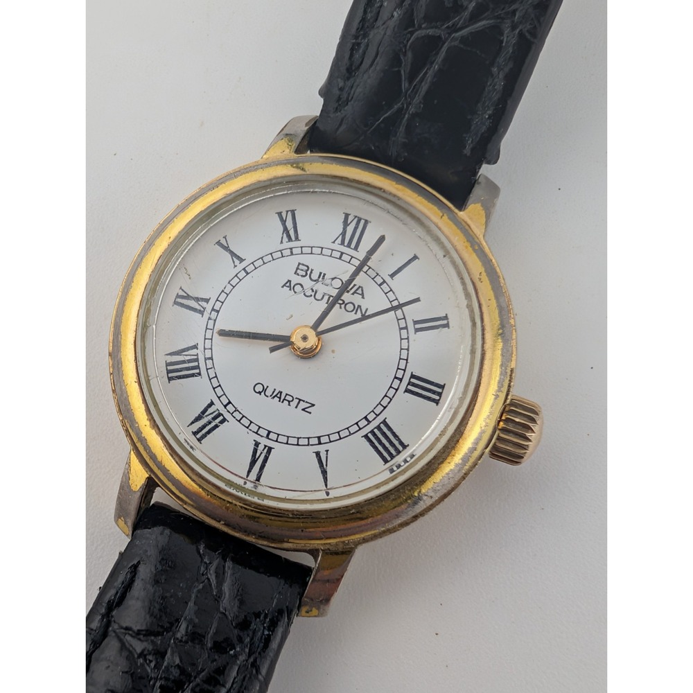 Vintage Bulova Accutron Women's Watch 10k RGP Back Case- For Parts/Repair